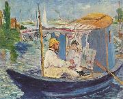 Claude Monet in seinem Atelier